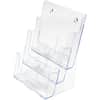 DEF77301 - Multi-Compartment DocuHolder, 3 Compartment(s), 3 Tier(s), 12.62" Height x 9.50" Width x 6.25" Depth, Desktop, Magazine Size, Clear, Plastic, 1 Each