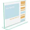 DEF5991890 - Superior Image Premium Green Edge Sign Holder, 11" Width x 8.5" Height, Side-loading, Bottom Loading, 1 Each