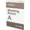 DEF68201 - Classic Image Wall Mount Sign Holder, 8.5" Width x 11" Height, Wall Mountable, Plastic, Clear, 1 Each