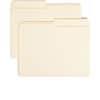 SMD10320 - 1/2 Tab Cut Letter Recycled Top Tab File Folder, 8 1/2" x 11", 3/4" Expansion, Top Tab Location, Assorted Tab Position, 11 pt., 1 Plys, Manila, 10% Recycled, 100 / Box