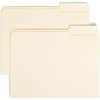 SMD10333 - 1/3 Tab Cut Letter Recycled Top Tab File Folder, 8 1/2" x 11", 3/4" Expansion, Top Tab Location, Right Tab Position, 11 pt., 1 Plys, Manila, 10% Recycled, 100 / Box