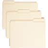 SMD10334 - 1/3 Tab Cut Letter Recycled Top Tab File Folder, 8 1/2" x 11", 3/4" Expansion, Top Tab Location, Assorted Tab Position, 11 pt., 2 Plys, Manila, Reinforced, Durable, Reinforced Tab, Rounded Corner
