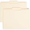 SMD10336 - 1/3 Tab Cut Letter Recycled Top Tab File Folder, 8 1/2" x 11", 3/4" Expansion, Top Tab Location, Center Tab Position, 11 pt., 2 Plys, Manila, Reinforced, Durable, Reinforced Tab, Rounded Corner