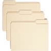 SMD10339 - 1/3 Tab Cut Letter Recycled Top Tab File Folder, 8 1/2" x 11", 3/4" Expansion, Top Tab Location, Assorted Tab Position, 11 pt., 1 Plys, Manila, Acid-free, Rounded Corner, 100% Recycled, 100 / Box