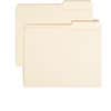 SMD10385 - 2/5 Tab Cut Letter Recycled Top Tab File Folder, 8 1/2" x 11", 3/4" Expansion, Top Tab Location, Right Tab Position, 11 pt., 1 Plys, Manila, Rounded Corner, 10% Recycled, 100 / Box
