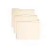 SMD10405 - 1/3 Tab Cut Letter Recycled Expanding File, 8 1/2" x 11", 1 1/2" Expansion, Top Tab Location, Assorted Tab Position, 14 pt., 2 Plys, Manila, 10% Recycled, 50 / Box