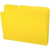 SMD10504 - 1/3 Tab Cut Letter Top Tab File Folder, 8 1/2" x 11", 3/4" Expansion, Top Tab Location, Assorted Tab Position, Polypropylene, Yellow, 24 / Box