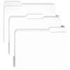 SMD12834 - Colored 1/3 Tab Cut Letter Recycled Top Tab File Folder, 8 1/2" x 11", Top Tab Location, Assorted Tab Position, 11 pt., 2 Plys, White, 10% Recycled, 100 / Box