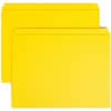 SMD12910 - Colored Straight Tab Cut Letter Recycled Top Tab File Folder, 8 1/2" x 11", 3/4" Expansion, 11 pt., 2 Plys, Yellow, 10% Recycled, 100 / Box
