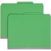 SMD13733 - SafeSHIELD 2/5 Tab Cut Letter Recycled Classification Folder, 8 1/2" x 11", 2" Expansion, 2 x 2S Fastener(s), 2" for Folder, Top Tab Location, Right of Center Tab Position, 1 Divider(s), 25 pt.