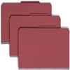 SMD14031 - SafeSHIELD 2/5 Tab Cut Letter Recycled Classification Folder, 8 1/2" x 11", 2" Expansion, 2 x 2S Fastener(s), 2" for Folder, Top Tab Location, Right of Center Tab Position, 2 Divider(s), 25 pt.