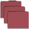 SMD14095 - SafeSHIELD 2/5 Tab Cut Letter Recycled Classification Folder, 8 1/2" x 11", 3" Expansion, 2 x 2S Fastener, 2" for Folder, Top Tab Location, Right of Center Tab Position, 3 Divider, 25 pt., Pressboard