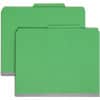 SMD14097 - SafeSHIELD 2/5 Tab Cut Letter Recycled Classification Folder, 8 1/2" x 11", 3" Expansion, 2 x 2S Fastener, 2" for Folder, Top Tab Location, Right of Center Tab Position, 3 Divider, 25 pt., Pressboard