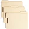 SMD14547 - 1/3 Tab Cut Letter Recycled Fastener Folder, 8 1/2" x 11", 3/4" Expansion, 2 x 2K Fastener(s), 2" for Folder, Top Tab Location, Assorted Tab Position, 11 pt., 2 Plys, Manila, Acid-free, Reinforced Tab