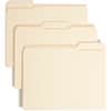 SMD14595 - 1/3 Tab Cut Letter Recycled Fastener Folder, 8 1/2" x 11", 1 1/2" Expansion, 2 x 2B Fastener(s), 1 1/2" for Folder, Top Tab Location, Assorted Tab Position, 14 pt., 2 Plys, Manila, Reinforced Tab