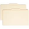 SMD15336 - 1/3 Tab Cut Legal Recycled Top Tab File Folder, 8 1/2" x 14", 3/4" Expansion, Top Tab Location, Center Tab Position, 11 pt., 2 Plys, Manila, Reinforced, Rounded Corner, Durable, Reinforced Tab