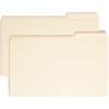 SMD15337 - 1/3 Tab Cut Legal Recycled Top Tab File Folder, 8 1/2" x 14", 3/4" Expansion, Top Tab Location, Third Tab Position, 11 pt., 2 Plys, Manila, Reinforced, Rounded Corner, Durable, Reinforced Tab