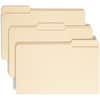 SMD15339 - 1/3 Tab Cut Legal Recycled Top Tab File Folder, 8 1/2" x 14", 3/4" Expansion, Top Tab Location, Assorted Tab Position, 11 pt., 1 Plys, Manila, Acid-free, Rounded Corner, 100% Recycled, 100 / Box