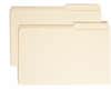 SMD15386 - 2/5 Tab Cut Legal Recycled Top Tab File Folder, 8 1/2" x 14", 3/4" Expansion, Top Tab Location, Right Tab Position, 11 pt., 2 Plys, Manila, Rounded Corner, Durable, Reinforced Tab, 10% Recycled