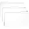 SMD17834 - Colored 1/3 Tab Cut Legal Recycled Top Tab File Folder, 8 1/2" x 14", 3/4" Expansion, Top Tab Location, Assorted Tab Position, 11 pt., 2 Plys, White, 10% Recycled, 100 / Box