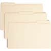 SMD19595 - 1/3 Tab Cut Legal Recycled Fastener Folder, 8 1/2" x 14", 1 1/2" Expansion, 2 x 2B Fastener(s), 1 1/2" for Folder, Top Tab Location, Assorted Tab Position, 14 pt., 2 Plys, Manila, Reinforced Tab
