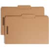 SMD19882 - 2/5 Tab Cut Legal Recycled Fastener Folder, 8 1/2" x 14", 3/4" Expansion, 2 x 2K Fastener(s), 2" for Folder, Top Tab Location, Right Tab Position, 17 pt., 2 Plys, Kraft