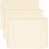 SMD24250 - Straight Tab Cut Letter Recycled End Tab File Folder, 8 1/2" x 11", 3/4" Expansion, 14 pt., 2 Plys, Manila, Embossed, 10% Recycled, 100 / Box