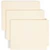 SMD24275 - Straight Tab Cut Letter Recycled End Tab File Folder, 8 1/2" x 11", 1 1/2" Expansion, 14 pt., 2 Plys, Manila, Reinforced, Embossed, 10% Recycled, 50 / Box