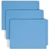 SMD25010 - Shelf-Master Straight Tab Cut Letter Recycled End Tab File Folder, 8 1/2" x 11", 3/4" Expansion, 11 pt., 2 Plys, Blue, Heavy Duty, Reinforced Tab, 10% Recycled, 100 / Box