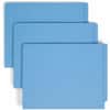 SMD25040 - Shelf-Master Straight Tab Cut Letter Recycled Fastener Folder, 8 1/2" x 11", 3/4" Expansion, 2 x 2B Fastener(s), 2" for Folder, End Tab Location, 11 pt., 2 Plys, Blue, 10% Recycled, 50 / Box