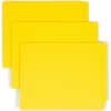 SMD25940 - Colored Straight Tab Cut Letter Recycled Fastener Folder, 8 1/2" x 11", 3/4" Expansion, 2 x 2B Fastener(s), 2" for Folder, End Tab Location, 11 pt., 2 Plys, Yellow, Heavyweight, 10% Recycled, 50 / Box