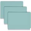 SMD26781 - Straight Tab Cut Letter Recycled Classification Folder, 8 1/2" x 11", 2" Expansion, 2 x 2S Fastener(s), 2" for Folder, End Tab Location, 2 Divider(s), 25 pt., Pressboard, Blue, 100% Recycled, 10 / Box