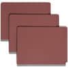 SMD26855 - Straight Tab Cut Letter Recycled Classification Folder, 8 1/2" x 11", 2" Expansion, 2 x 2S Fastener(s), 2" for Folder, 1" for Divider, End Tab Location, 1 Divider(s), 25 pt., 2 Plys, Pressboard, Red