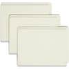 SMD34725 - Letter Recycled Fastener Folder, 8 1/2" x 11", 3" Expansion, 2 x 2S Fastener(s), 2" for Folder, End Tab Location, 25 pt., Pressboard, Gray, Green, Heavy Duty, Rounded Corner, 100% Recycled, 25 / Box