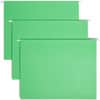 SMD64061 - Colored 1/5 Tab Cut Letter Recycled Hanging Folder, 8 1/2" x 11", Top Tab Location, Assorted Tab Position, 11 pt., Vinyl, Green, 10% Recycled, 25 / Box
