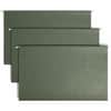 SMD64135 - 1/3 Tab Cut Legal Recycled Hanging Folder, 8 1/2" x 14", Top Tab Location, Assorted Tab Position, 11 pt., Vinyl, Standard Green, 10% Recycled, 25 / Box