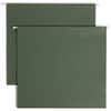 SMD64279 - Letter Recycled Hanging Folder, 8 1/2" x 11", 3" Expansion, 11 pt., Pressboard, Standard Green, Reinforced Base, 10% Recycled, 25 / Box