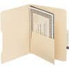 SMD68030 - Self-Adhesive Folder Dividers with Pockets, For Letter 8 1/2" x 11" Sheet, Manila, 25 / Pack