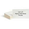 SMD68185 - Self-Adhesive Pockets, For 9" x 5 9/16" Sheet, Clear, Poly, 100 / Box