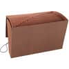 SMD70320 - Legal Recycled Expanding File, 8 1/2" x 14", 7/8" Expansion, 21 Pocket(s), Redrope, Elastic Closure, Reinforced Gusset, 30% Recycled, 1 Each