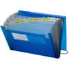 SMD70876 - Ultracolor Letter Expanding File, 8 1/2" x 11", 7/8" Expansion, 12 Pocket(s), 12 Divider(s), Polypropylene, Blue, 1 Each