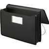 SMD71510 - Legal, Letter File Wallet, 8 1/2" x 14" , 8 1/2" x 11", 5 1/4" Expansion, Front Pocket(s), Poly, Black, 1 Each