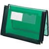 SMD71951 - Letter File Wallet, 8 1/2" x 11", 2 1/4" Expansion, 2 Front Pocket(s), Polypropylene, Green, 1 Each