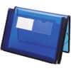 SMD71953 - Letter File Wallet, 8 1/2" x 11", 2 1/4" Expansion, 2 Front Pocket(s), Polypropylene, Blue, 1 Each