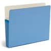 SMD73225 - Straight Tab Cut Letter Recycled File Pocket, 8 1/2" x 11", 3 1/2" Expansion, Top Tab Location, 9 pt., Blue, Tear Resistant, 10% Recycled, 1 Each