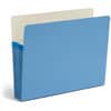 SMD73235 - Straight Tab Cut Letter Recycled File Pocket, 8 1/2" x 11", 5 1/4" Expansion, Top Tab Location, 9 pt., Blue, Tear Resistant, 10% Recycled, 1 Each