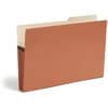 SMD74088 - 2/5 Tab Cut Legal Recycled File Pocket, 8 1/2" x 14", 3 1/2" Expansion, Right Tab Position, 9 pt., Redrope, Tear Resistant, Reinforced Gusset, Durable, 30% Recycled, 25 / Box