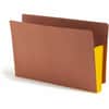 SMD74688 - TUFF Pocket Straight Tab Cut Legal Recycled File Pocket, 8 1/2" x 14", 3 1/2" Expansion, 1 Pocket(s), Top Tab Location, 12.5 pt., 2 Plys, Redrope, Yellow, Tear Resistant, 30% Recycled, 1 / Pack
