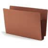 SMD74691 - Straight Tab Cut Legal Recycled File Pocket, 8 1/2" x 14", 5 1/4" Expansion, End Tab Location, 12.5 pt., 2 Plys, Dark Brown, Embossed, 30% Recycled, 10 / Box