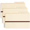 SMD76487 - 2/5 Tab Cut Legal Recycled File Pocket, 8 1/2" x 14", 1" Expansion, Top Tab Location, Right Tab Position, 11 pt., 1 Plys, Manila, Heavyweight Cover, 10% Recycled, 1 Each